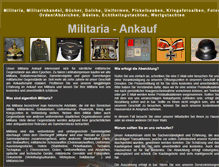Tablet Screenshot of militaria-ankauf.net
